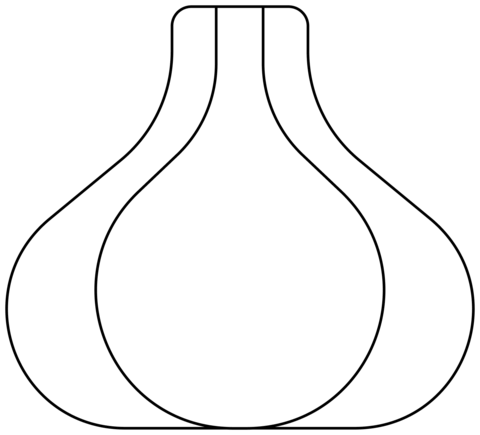 Garlic Emoji Coloring Page